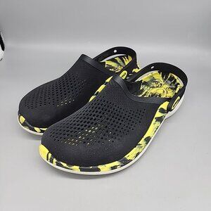 crocs literide 360 Yellow Back Marble Mens 10 Women's 12 Clogs Slip On Shoes